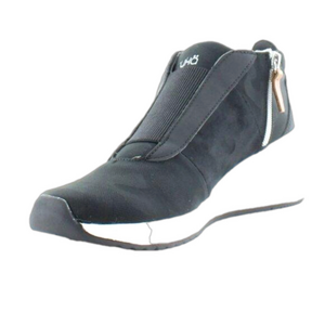 Ryka Gwyn Women's Size 8 Quiet Black and White with Zip Up Closure Round Toe EUC